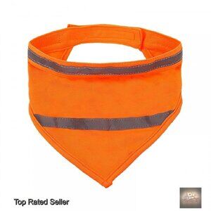 Reflective Adjustable Dog Bandana High Visibility Pet Scarf Outdoor Travel